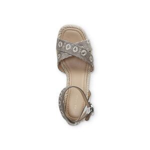 VIA SPIGA Womens Blanc Green Ring Lizard Skin Sesilia Wedge Shoes 7.5 M